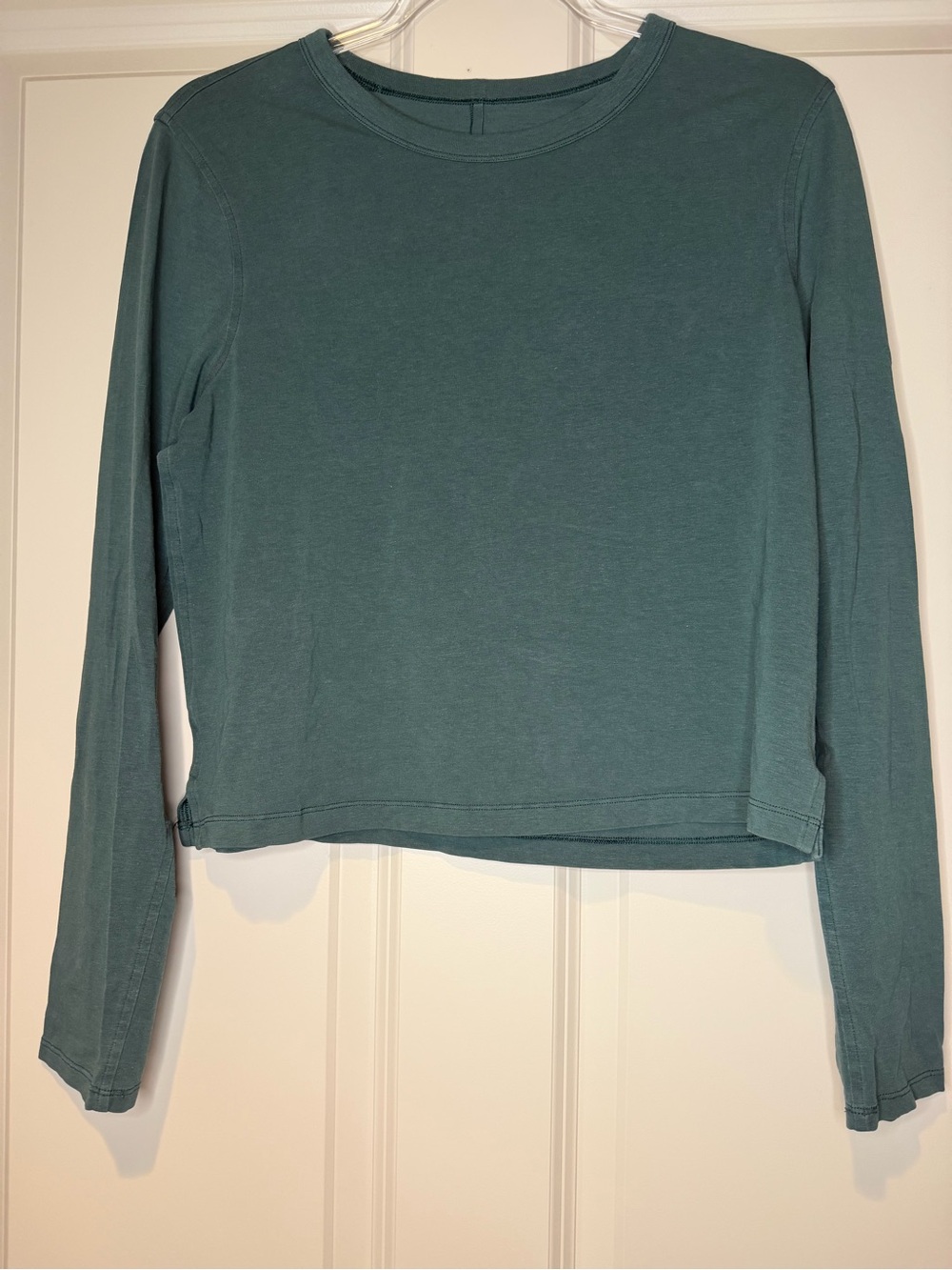 Lululemon Classic-Fit Cotton-Blend Green Long Sleeve